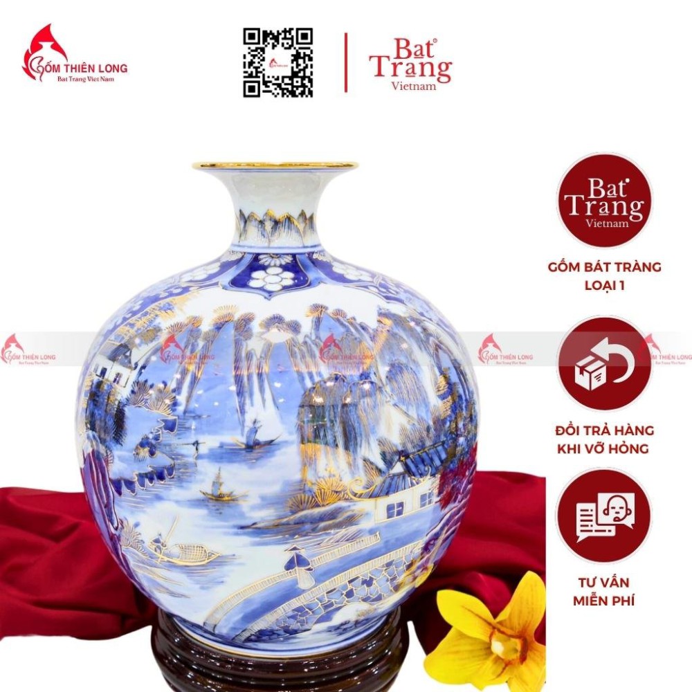 Bình Hút Tài Lộc Sơn Thủy Hữu Tình Nhị Cảnh 290723