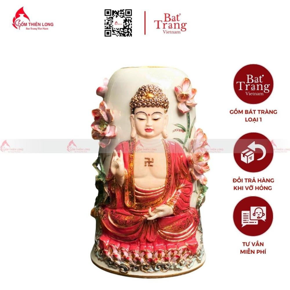 Bình Phật Vẽ Vàng 24k Hàng Kỹ 230741