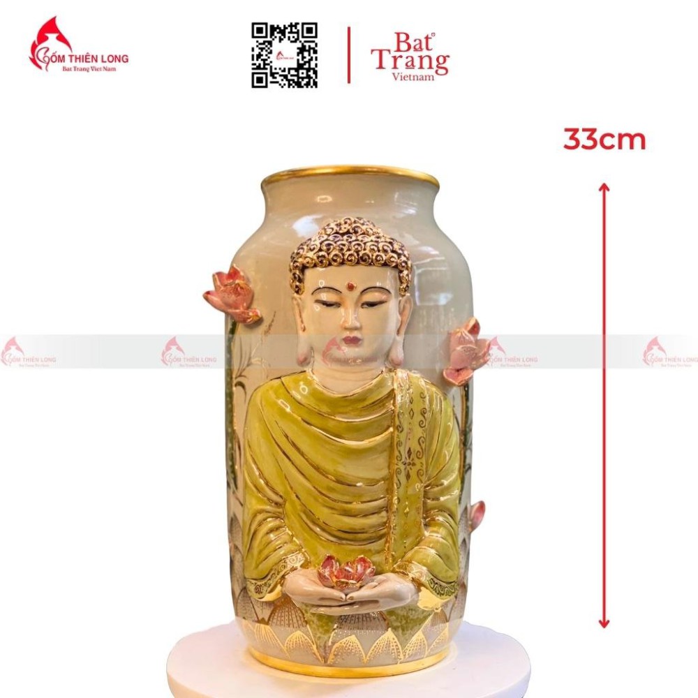 Bình Phật Vẽ Vàng 24k 230742