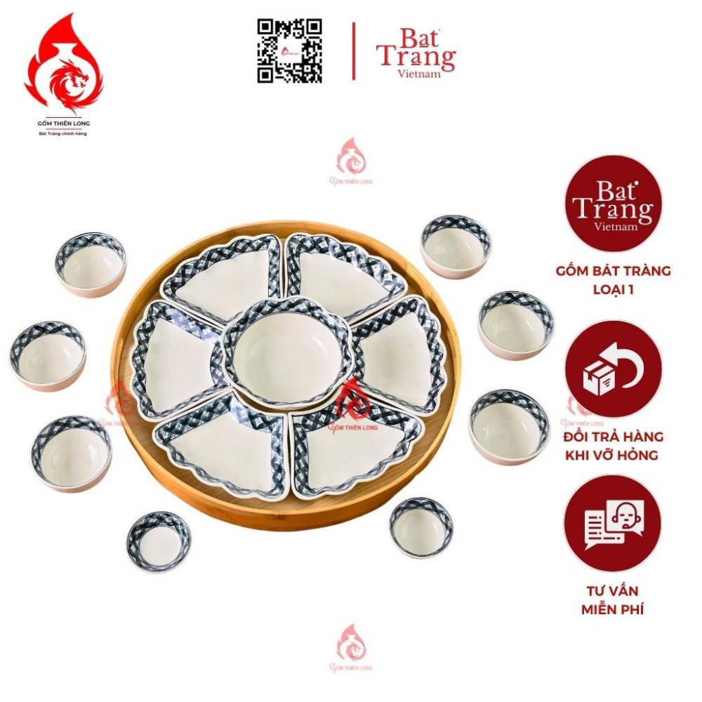 Bộ Bát Đĩa Hoa Mặt Trời Vẽ Viền Hoa 230893