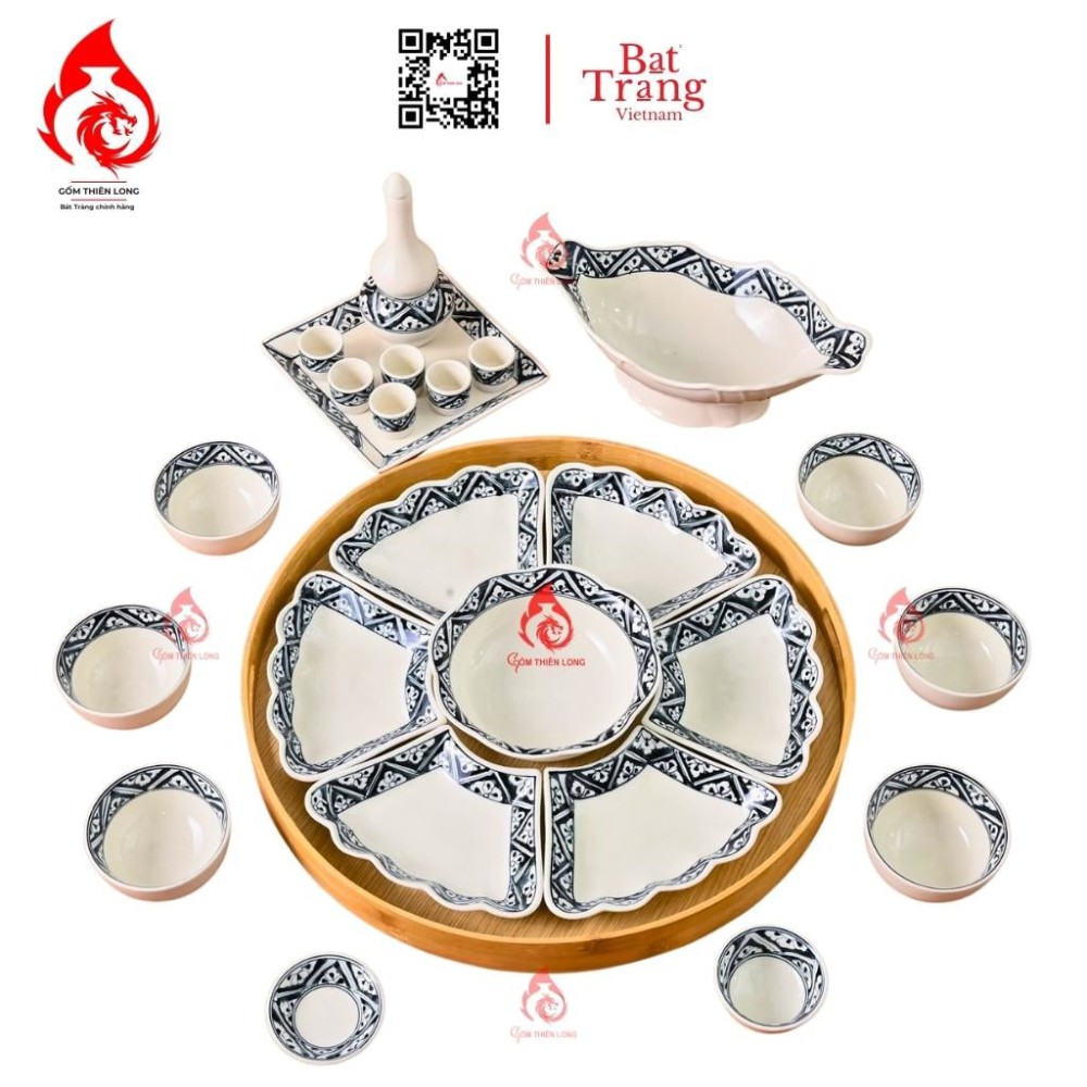 Bộ Bát Đĩa Hoa Mặt Trời Vẽ Viền Hoa 230893