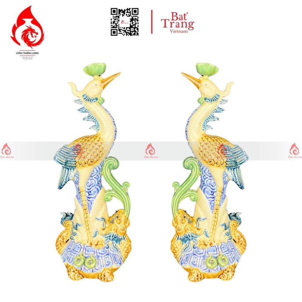 Bộ Đỉnh Hạc Chân Sứ Tam Sự Men Rạn 230872