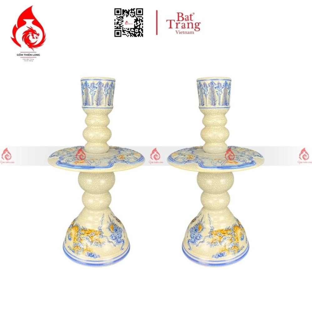 Bộ Đỉnh Hạc Ngũ Sự Men Rạn 230871