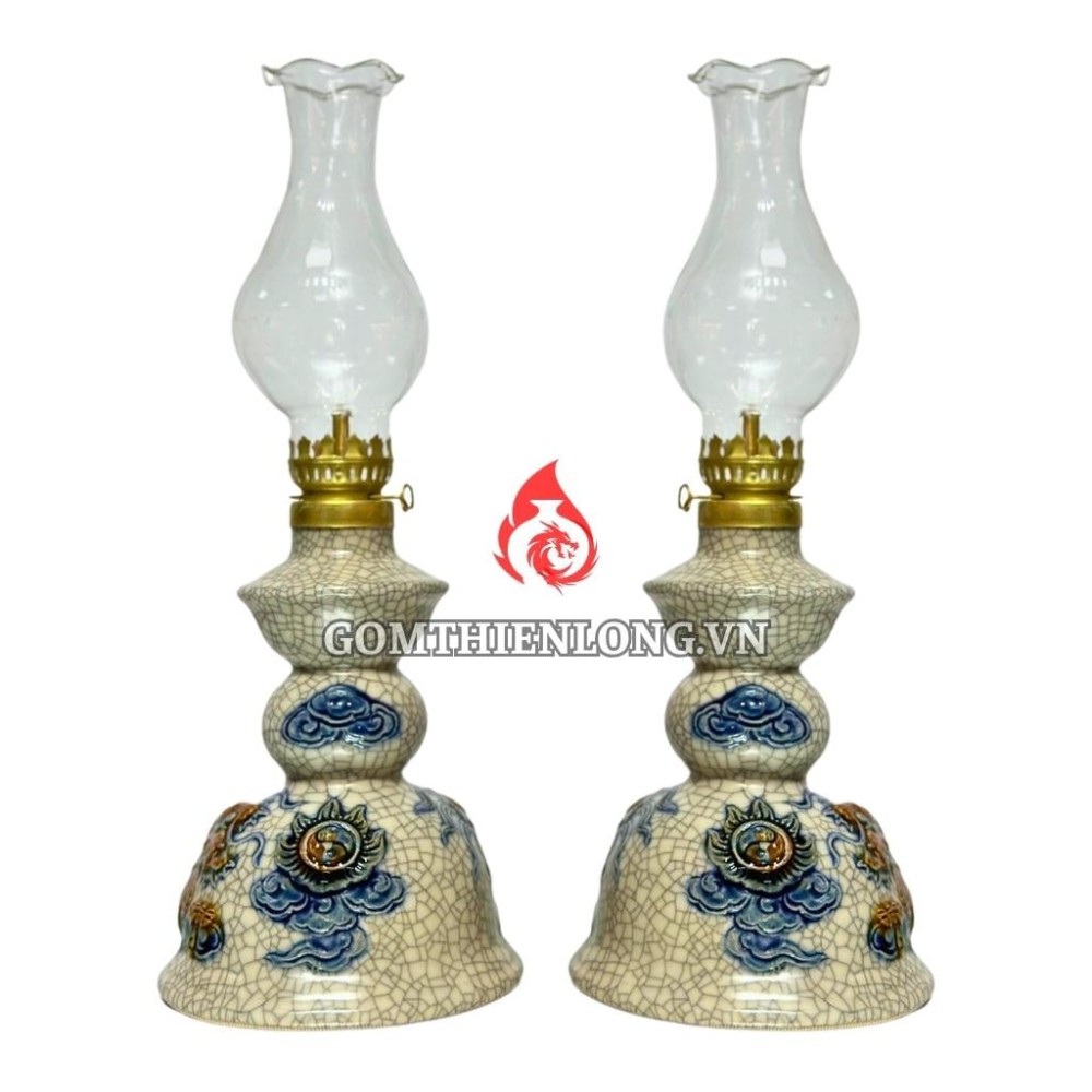 Đèn Dầu Thờ Bát Tràng Men Rạn 230139