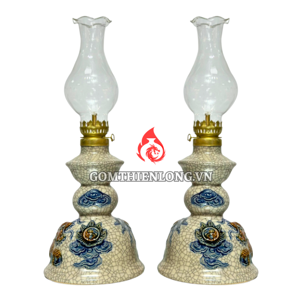 Đèn Dầu Thờ Bát Tràng Men Rạn 230139