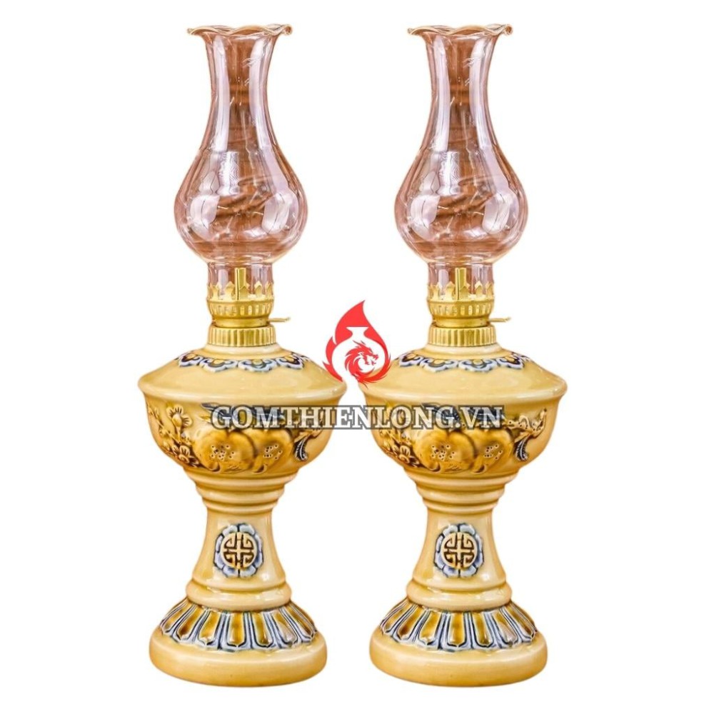 Đèn Dầu Thờ Bát Tràng Men Hoàng Tộc 230174