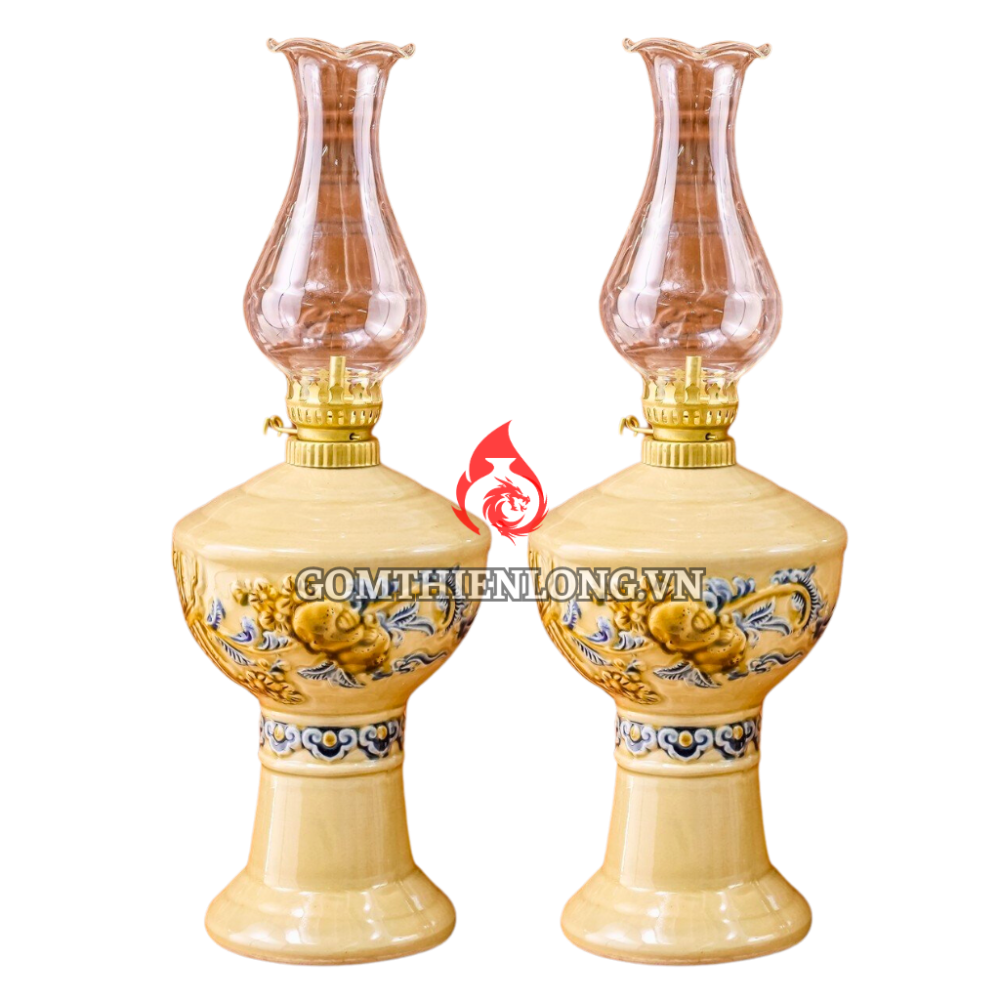 Đèn Dầu Thờ Bát Tràng Men Hoàng Tộc 230173