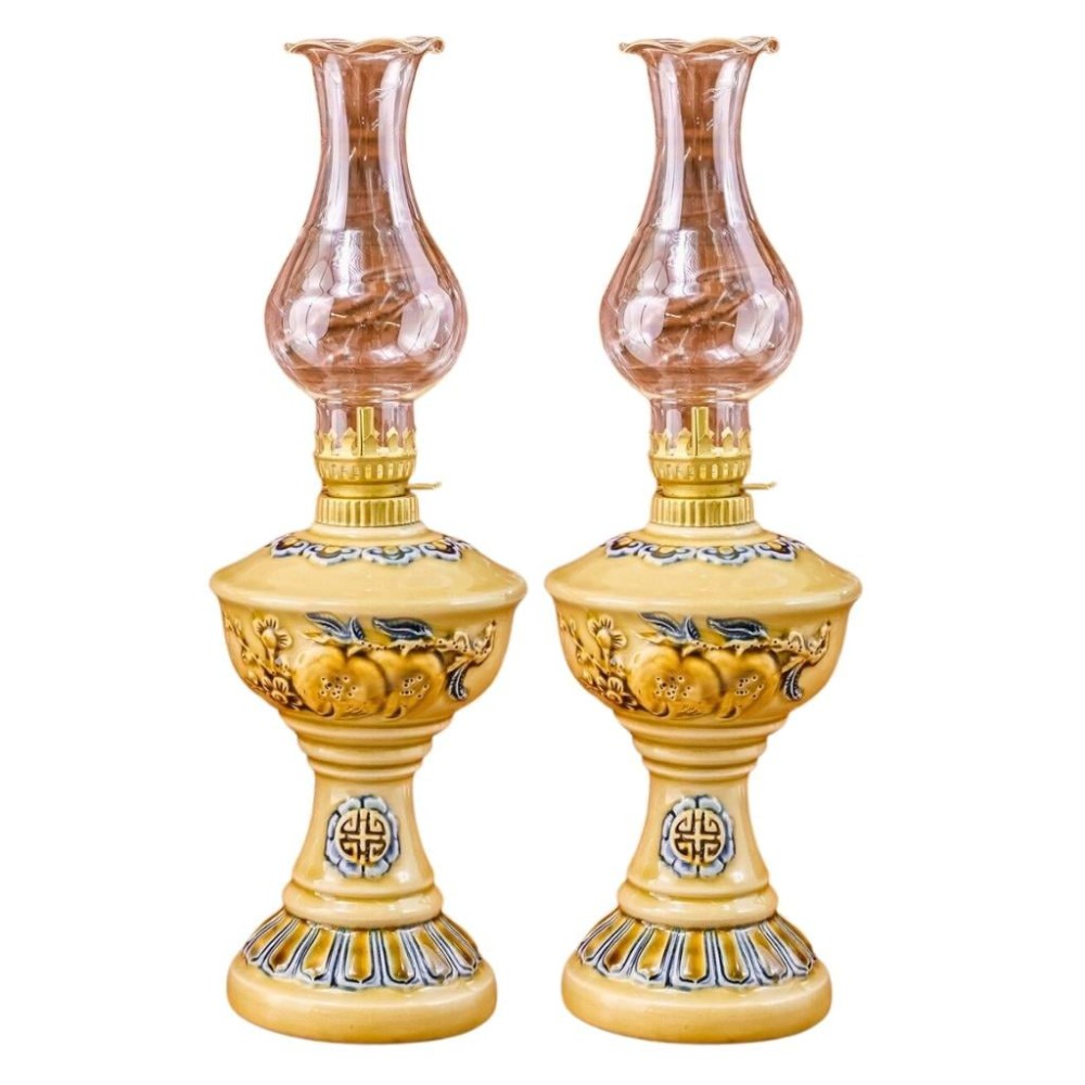 Đèn Dầu Thờ Bát Tràng Men Hoàng Tộc 230174