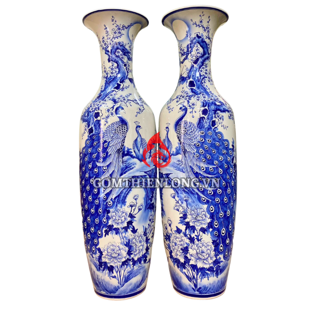 Lộc Bình Bát Tràng Công Hoa Phú Quý 230105