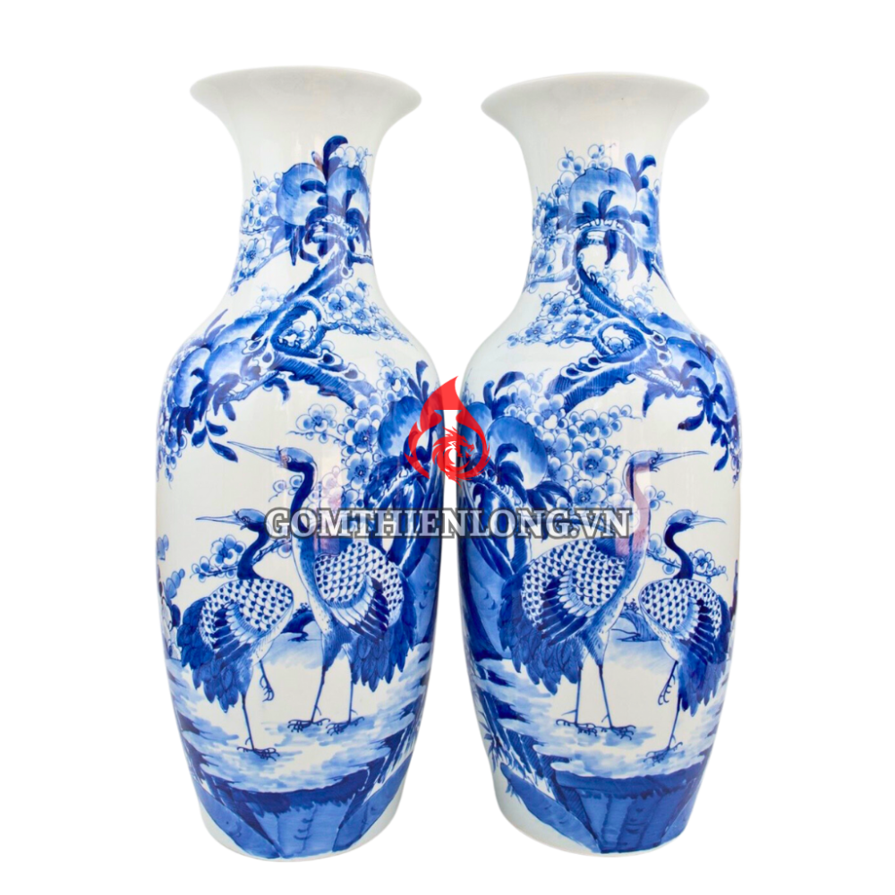 Lộc Bình Men Lam Phú Quý Trường Thọ 236103