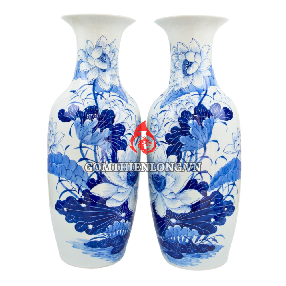 Lộc Bình Men Lam Sen Phú Quý 236104