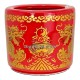 Bát Hương Màu Đỏ In Rồng 231022