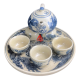 Bộ Ấm Chén Bàn Thờ Men Rạn Vẽ Rồng Phượng 231138