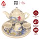 Bộ Ấm Chén Bàn Thờ Men Rạn Vẽ Rồng Phượng 231134