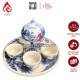 Bộ Ấm Chén Bàn Thờ Men Rạn Vẽ Rồng Phượng 231138