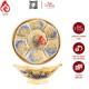 Bộ Bát Đĩa Hoa Mặt Trời Men Vàng Hoàng Tộc 240104