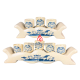 Bộ Kỷ Chén Thờ Men Rạn Vẽ Hoa Sen 231064