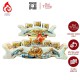Bộ Kỷ Chén Thờ Men Rạn Đắp Nổi Vẽ Vàng Hoa Sen 231041