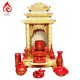 Chóe Thờ Bát Tràng Màu Men Đỏ Vẽ Ánh Kim Rồng Phượng 230245