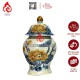 Chóe Thờ Bát Tràng Men Rạn Đắp Nổi Hoa Sen 230233S