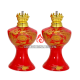 Đèn Dầu Thờ Bát Tràng Men Đỏ 230171