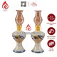 Đèn Dầu Bát Tràng Men Rạn Cuốn Thư 230134