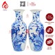 Lộc Bình Bát Tràng Men Lam Công Hoa Phú Quý 230947