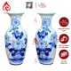 Lộc Bình Bát Tràng Men Lam Ngọc Vẽ Sen 236691
