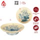 Mâm Bồng Sứ Men Rạn Vẽ Hoa Sen 230886S