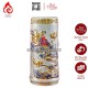 Ống Đựng Nhang Bằng Sứ Men Rạn Vẽ Vàng Hoa Sen 231099