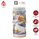 Ống Đựng Nhang Bằng Sứ Men Rạn Đắp Nổi Long Cuốn Thủy 231096