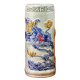 Ống Đựng Nhang Bằng Sứ Men Rạn Đắp Nổi Hoa Sen 231095