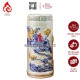 Ống Đựng Nhang Bằng Sứ Men Rạn Đắp Nổi Hoa Sen 231095