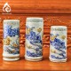 Ống Đựng Nhang Bằng Sứ Men Rạn Đắp Nổi Hoa Sen 231095