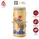 Ống Đựng Nhang Bằng Sứ Men Vàng Hoàng Tộc Đắp Nổi Hoa Sen 231094