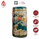Ống Đựng Nhang Bằng Sứ Men Xanh Lục Bảo Vẽ Vàng Long Cuốn Thủy 231104