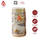 Ống Đựng Nhang Bằng Sứ Men Rạn Vẽ Vàng Long Cuốn Thủy 231100