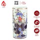 Ống Đựng Nhang Bằng Sứ Men Lam Ngọc Vẽ Vàng Hoa Sen 231092