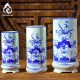 Ống Đựng Nhang Bát Tràng Men Lam Vẽ Hoa Sen 231078