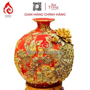 Bình Hút Lộc Công Hoa Phú Quý Màu Đỏ 263301