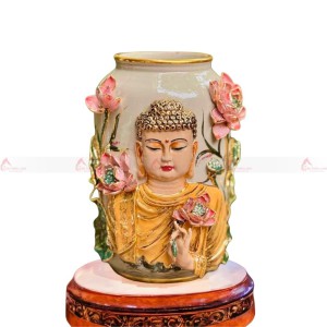Bình Gốm Phật Vẽ Vàng 24k 230739