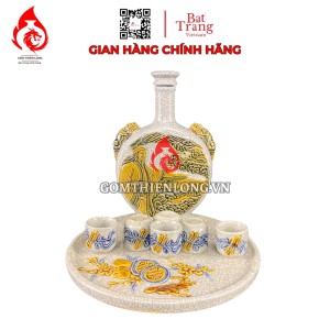 Nậm Rượu Thờ Men Rạn Thăng Long Lý Thái Tổ 240113